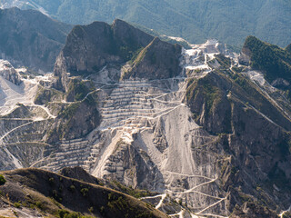 View of the Carrara Marble Quarries