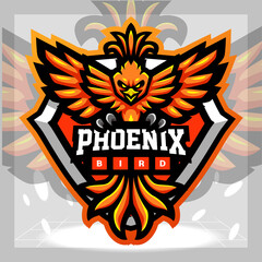 Wall Mural - Phoenix mascot. esport logo design