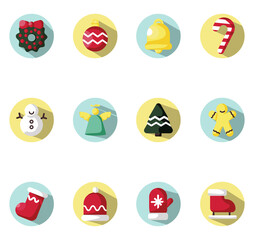 Sticker - Christmas spirit, illustration, vector, on a white background.