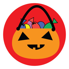 Wall Mural - Halloween sweets, illustration, vector, on a white background.