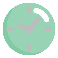 Poster - Dental clock, illustration, vector, on a white background.