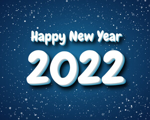 Sticker - 2022 happy new year. numbers 3D style. vector linear numbers. design of greeting cards. vector illustration.