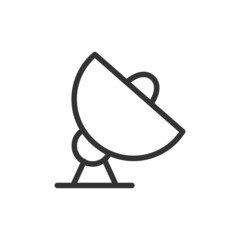 Poster - Vector antenna line icon.