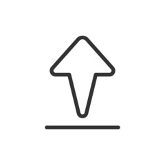 Poster - Simple upload line icon.