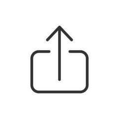 Poster - Premium upload line icon for app, web and UI.