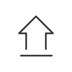 Canvas Print - Upload line icon.