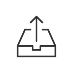 Poster - Upload line icon in trendy style.