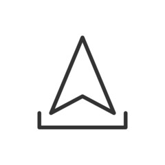 Poster - Simple upload line icon.