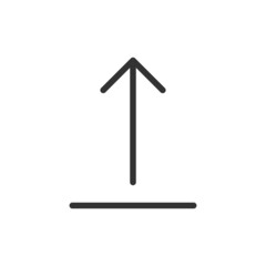 Poster - Upload line icon, sign or symbol.