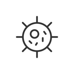 Poster - Premium virus line icon for app, web and UI.