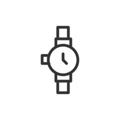 Aufkleber - Thin line icon of watch.
