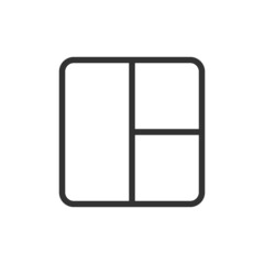 Poster - premium window line icon for app, web and ui.