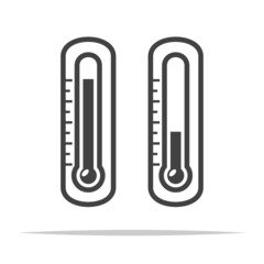 Wall Mural - Room thermometer icon transparent vector isolated