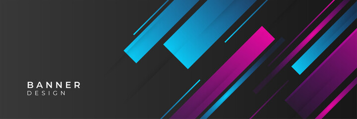 Digital technology header or banners. Geometric abstract background with abstract geometric design. Futuristic communication vector illustration.