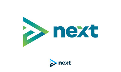 Wall Mural - modern next logo designs concept vector, arrow logo designs concept