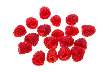 Sticker - ripe tasty raspberry isolated