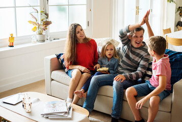 Wall Mural - Family spending time together