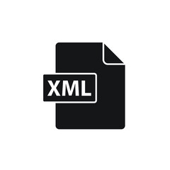 Poster - xml document download icon. vector download page symbol