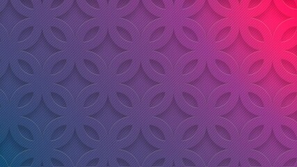Poster - Background with elegant geometric pattern formed from shadow loop animation HD