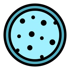 Poster - skin problem icon. outline skin problem vector icon color flat isolated
