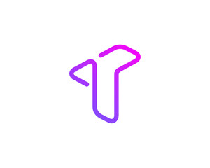 Wall Mural - Letter T logo icon design template elements