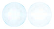 青い地球イメージのシンプルな立体的線画球体アイコンベクターイラスト素材