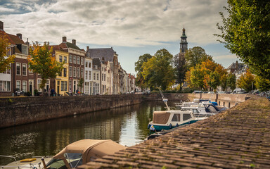 Canvas Print - visiting the town of Middelburg in autumn 2021