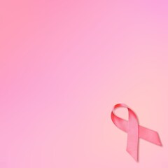 Sticker - Soft pink bow from the breast cancer prevention campaign. pink October