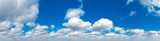 Fototapeta Na sufit - Blue Sky background with tiny Clouds. Panorama background
