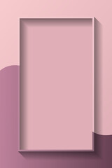 Poster - Blank rectangle colorful abstract frame background. Good for banner, social media template, poster and flyer template. Vector illustration