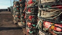 Crab Pots For Fishing. Point Arena, California, USA