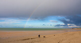 Fototapeta Tęcza - rainbow on the beach