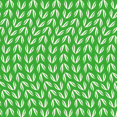 Poster - Vertical flowing leafs in lot of colours vector seamless repeat pattern print background