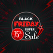 Black Friday super sale social media discount poster