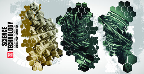 Futuristic technology style. Technology background for banner or poster.