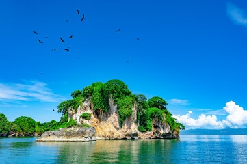 Wall Mural - flying islands Dominican republic