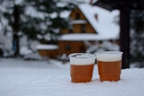 Piwo w śniegu