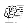 Tree Blowing In Wind Icon