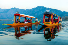 Shikara Boat Dal Lake, Srinagar, Jammu And Kashmir, India