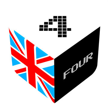 Number symbols 0-9 in English
