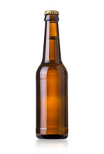 Brown Beer Bottle Isolated
