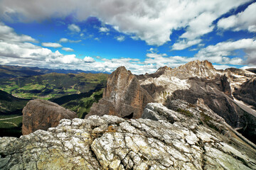 Sesto dolomite and Croda Fiscalina Panorama, Rossa, Trentino alto adige, Italy