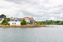 Brittany, Pointe De Conleau In The Morbihan Gulf, Touristic Place In Summer
