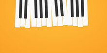 Simple Piano Keyboard Abstract Illustration