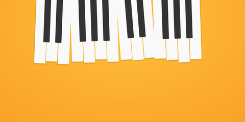 simple piano keyboard abstract illustration