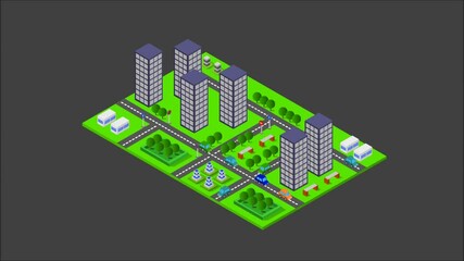 Poster - Isometric city