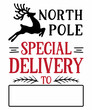 North Pole Special Delivery, Santa sack Design | Christmas delivery bag design | Santa Bag for Special Delivery