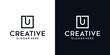 © afif - Letter U logo icon design | alphabet letter | Stylish typographic template elements | corporate identity