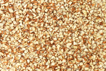 Wall Mural - Raw almonds slice with close up shot,top view.