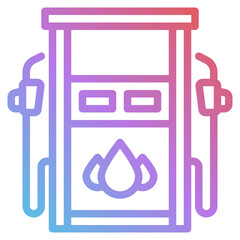 Sticker - fuel gradient icon